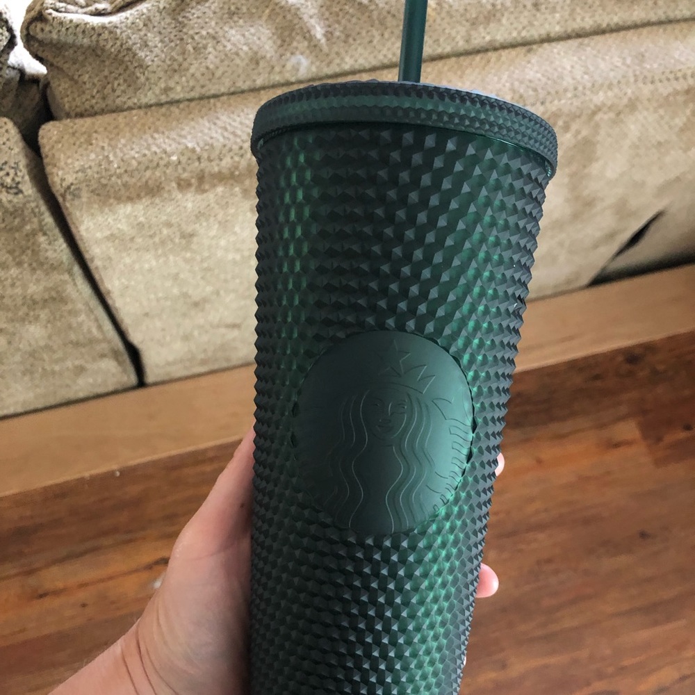Green studded Starbucks tumblr